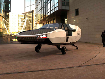 Otro auto volador pero sin alas ni hélices